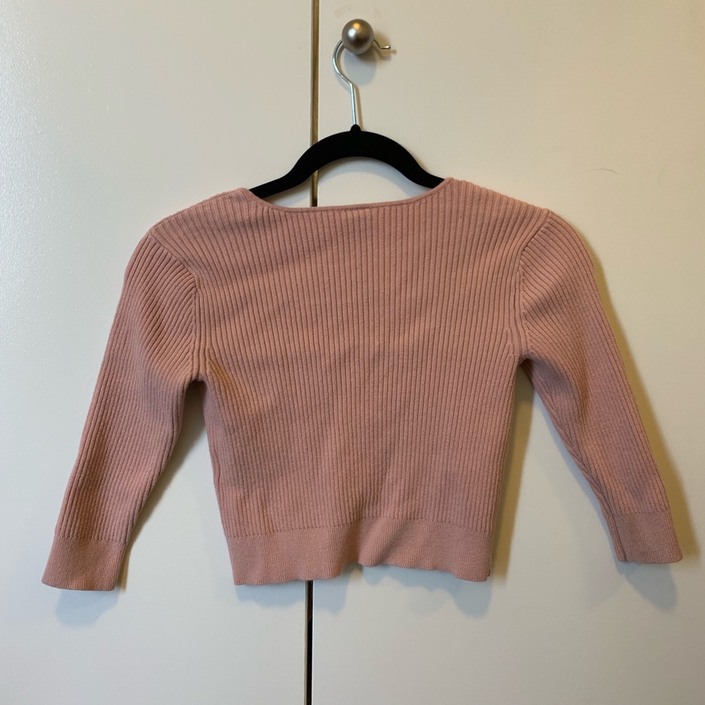 Ale by Alessandra Cropped Sweater Top - Picture 4 of 4
